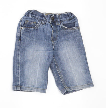 Denim & Co. Boys Blue  Denim Chino Trousers Size 3-4 Years