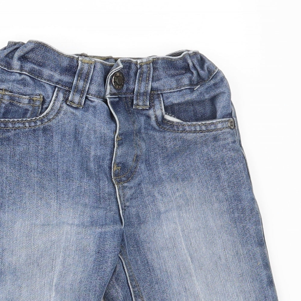 Denim & Co. Boys Blue  Denim Chino Trousers Size 3-4 Years