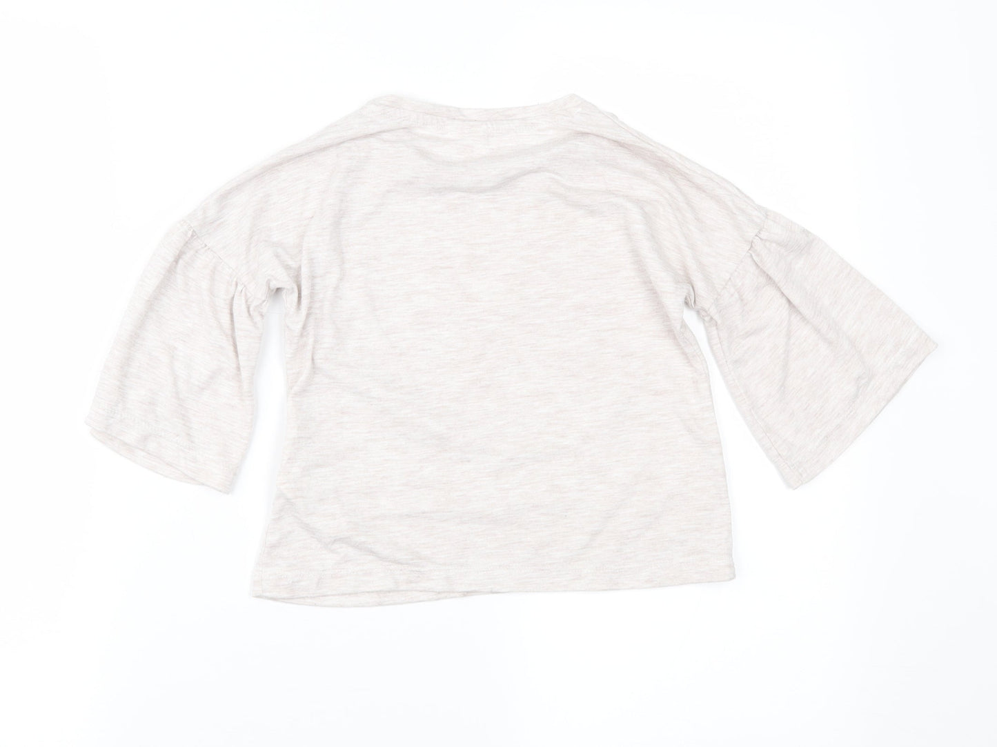 F&F Girls Beige   Cropped Blouse Size 7-8 Years