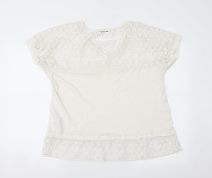 George Womens Ivory   Basic Blouse Size 18