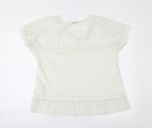 George Womens Ivory   Basic Blouse Size 18