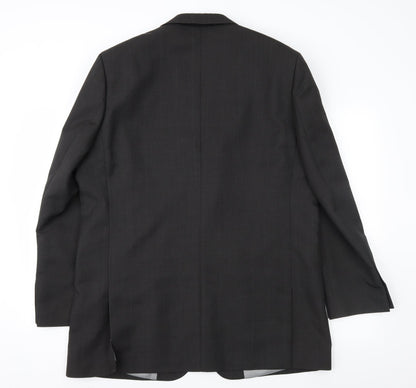 Back view of Hans Kelven men’s grey jacket suit jacket, size 44