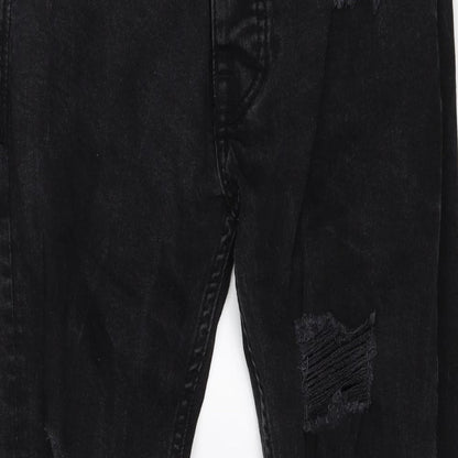 Denim & Co. Womens Black  Denim Skinny Jeans Size 10 L27 in