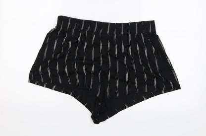 H&M Womens Black   Hot Pants Shorts Size M