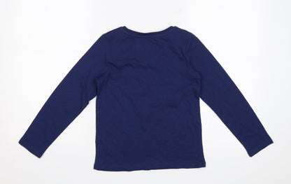 M&Co Girls Blue   Jersey T-Shirt Size 7-8 Years  - Yes, girls can
