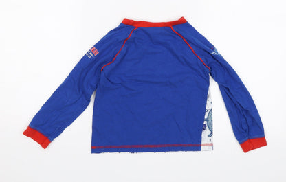 Disney Boys Blue   Jersey T-Shirt Size 3-4 Years  - Bravest of the brave