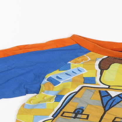 Character.com Boys Blue   Jersey T-Shirt Size 3-4 Years  - Lego Movie