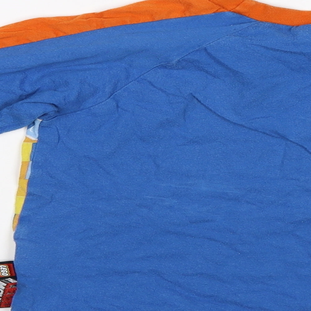 Character.com Boys Blue   Jersey T-Shirt Size 3-4 Years  - Lego Movie
