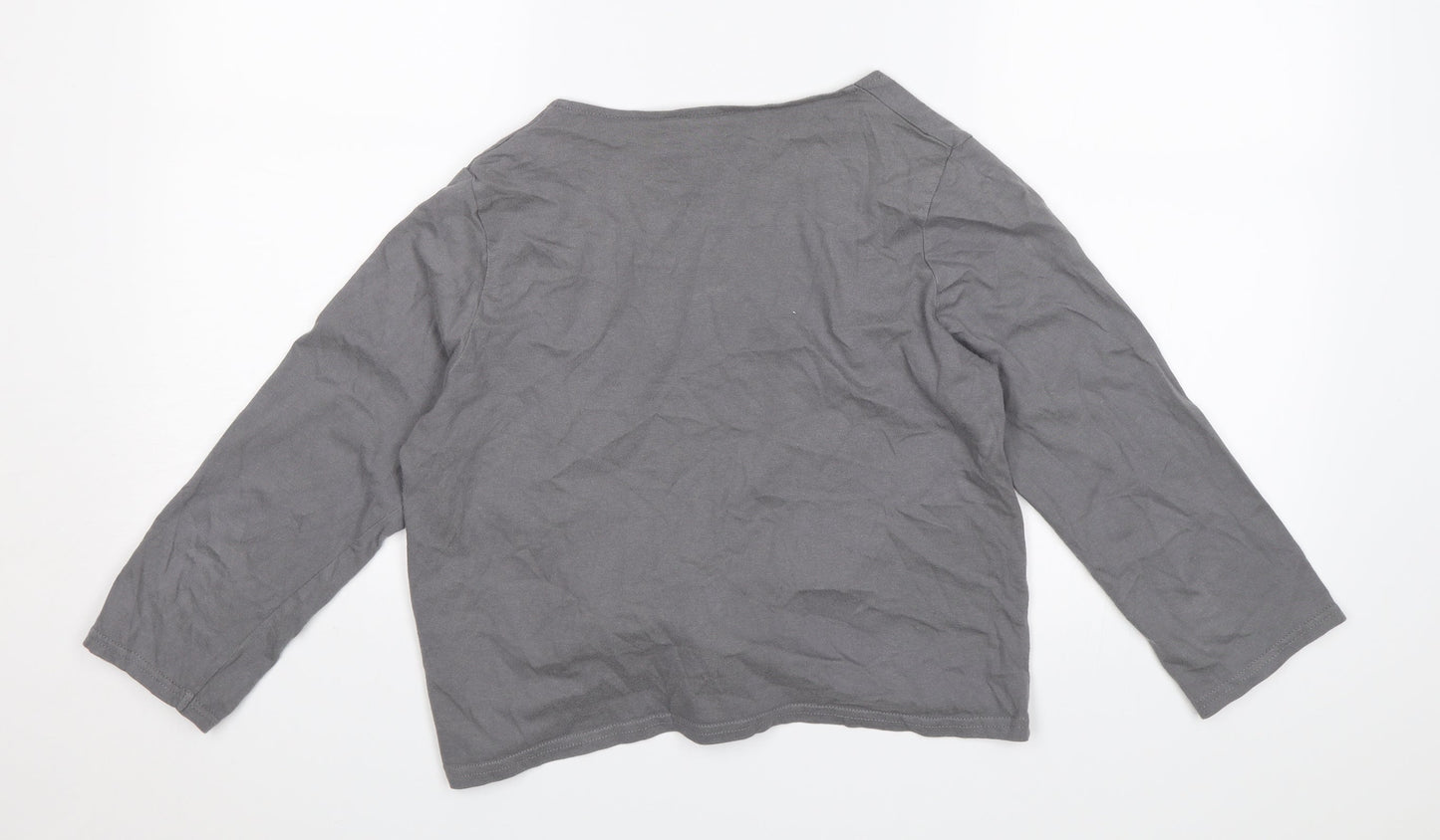 Cotton Traders Womens Grey   Shrug Jumper Size 10
