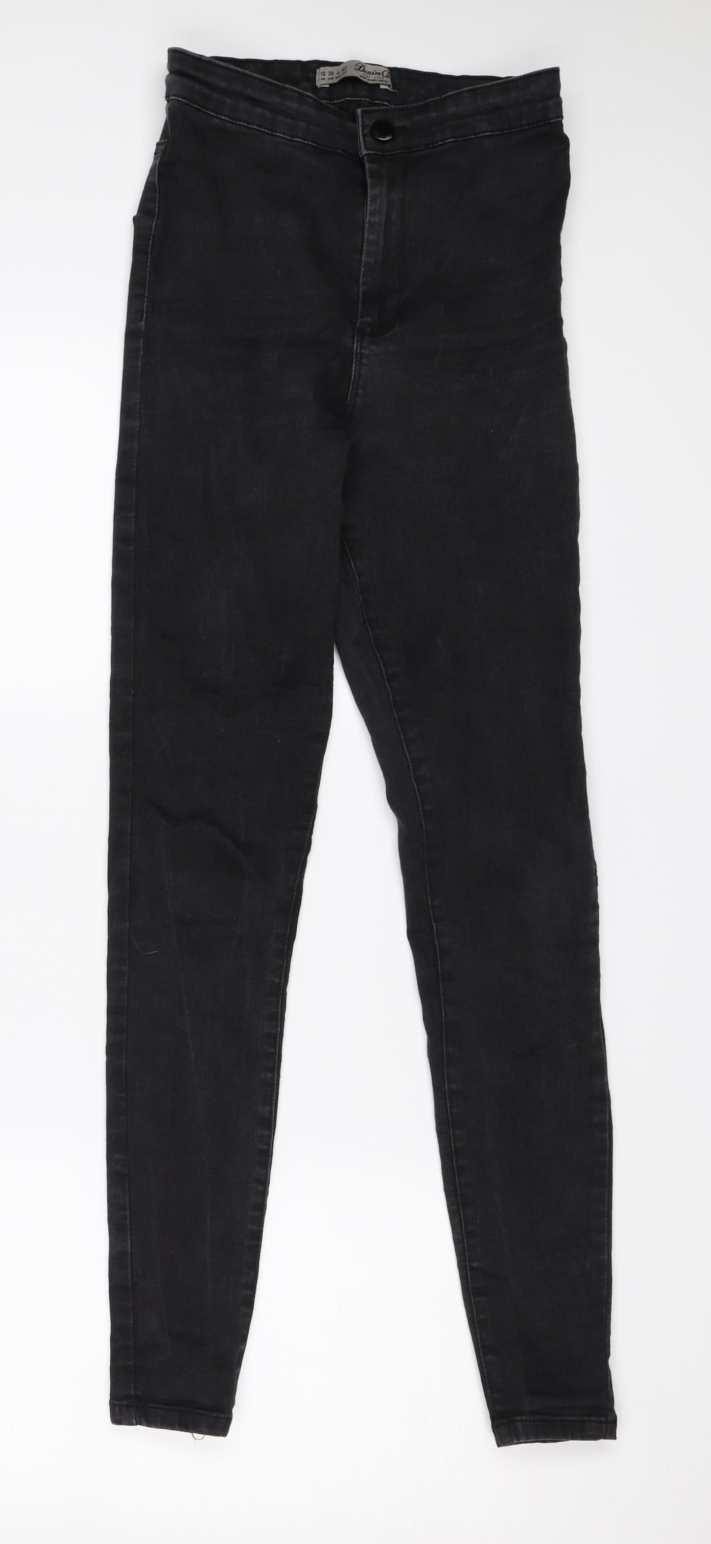 Denim & Co. Womens Black  Denim Skinny Jeans Size 10 L28 in