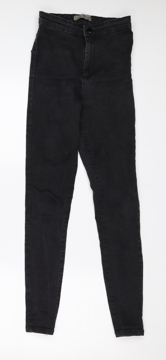 Denim & Co. Womens Black  Denim Skinny Jeans Size 10 L28 in