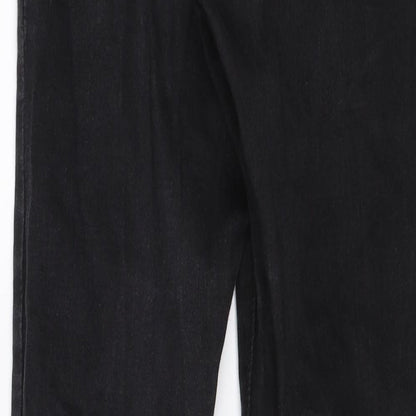 Denim & Co. Womens Black  Denim Skinny Jeans Size 10 L28 in