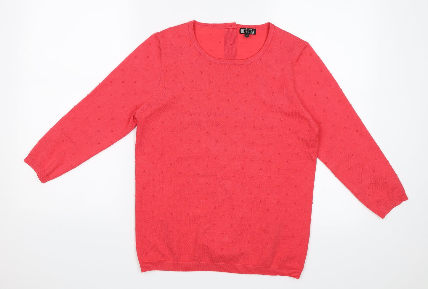 Hepburn Womens Pink   Pullover Jumper Size S