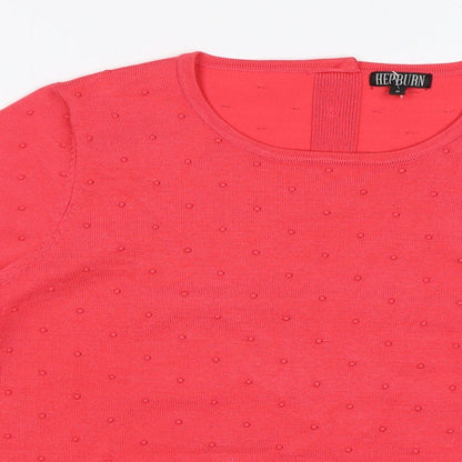 Hepburn Womens Pink   Pullover Jumper Size S