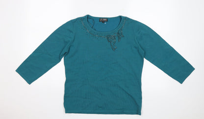 Casamia Womens Blue   Pullover Jumper Size S