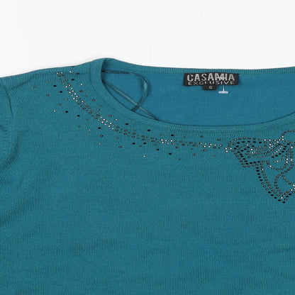 Casamia Womens Blue   Pullover Jumper Size S