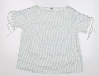 Womens UK Size 16 Simply Be White Basic Blouse