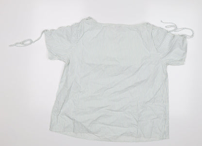 Womens UK Size 16 Simply Be White Basic Blouse