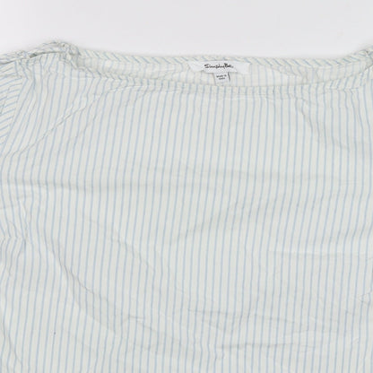 Womens UK Size 16 Simply Be White Basic Blouse