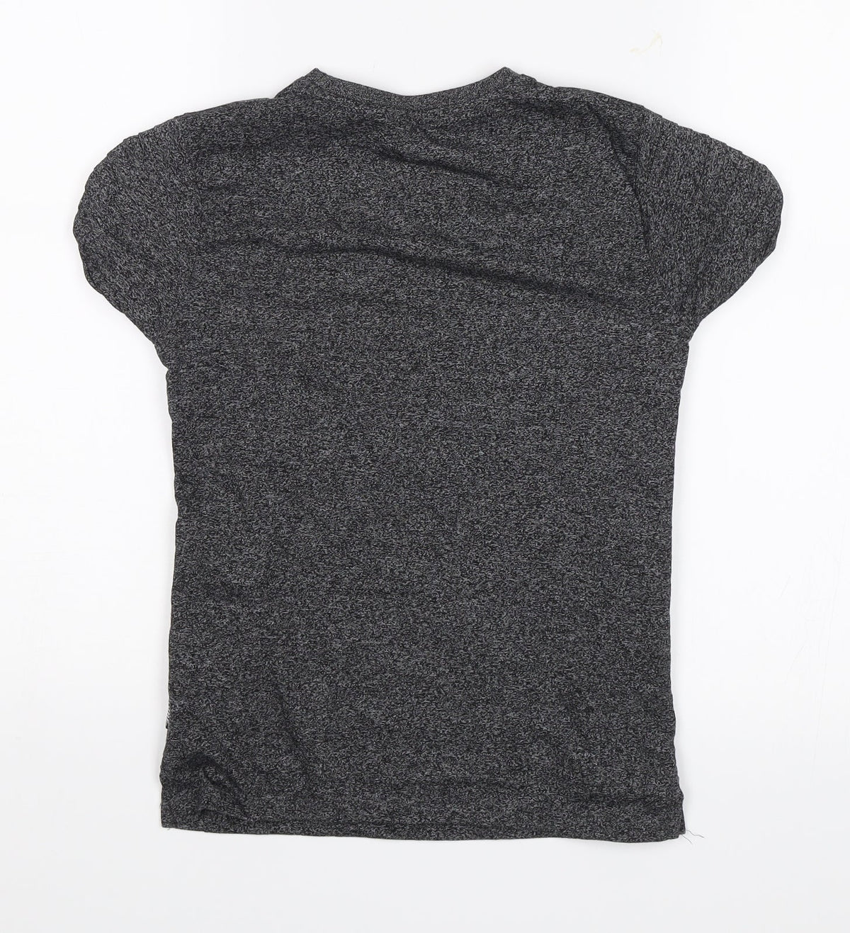 Back view of Primark boys’ grey basic t-shirt, size 7-8, years