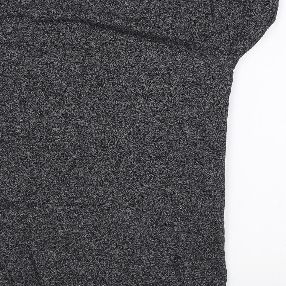 Brand and care label for Primark boys’ grey basic t-shirt, size 7-8, years
