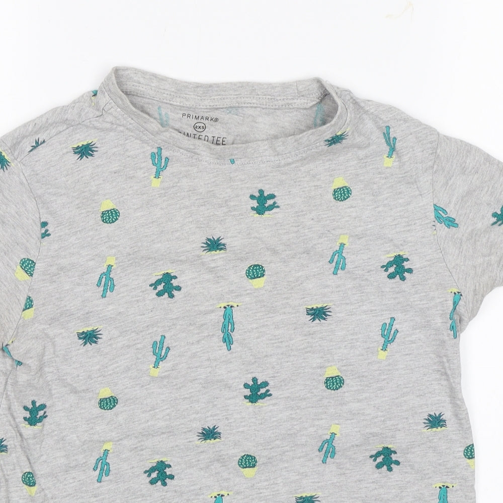 Primark Womens Grey   Basic T-Shirt Size 4