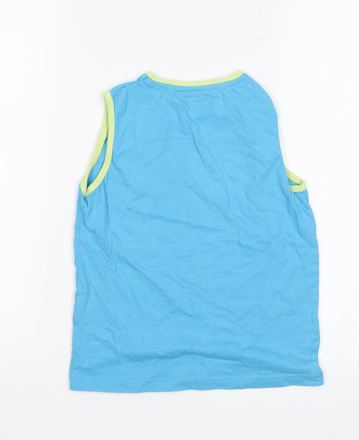 Back view of Urban Rascals boys’ blue basic tank, size 5-6, years - making cool look easy