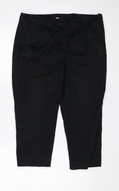 Womens UK Size 14 Marks & Spencer Regular Fit  Black Trousers