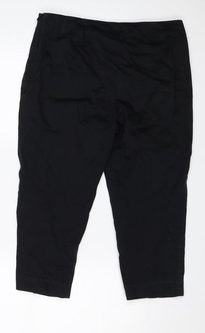 Womens UK Size 14 Marks & Spencer Regular Fit  Black Trousers