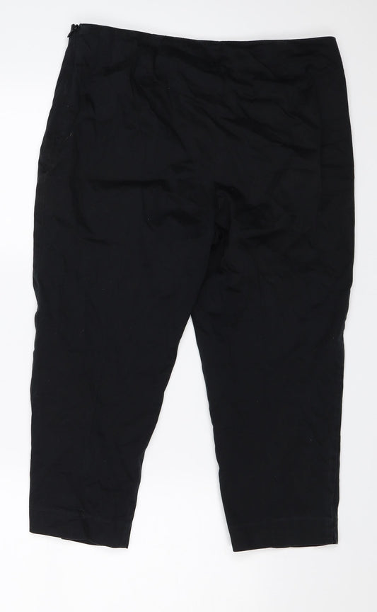 Womens UK Size 14 Marks & Spencer Regular Fit  Black Trousers