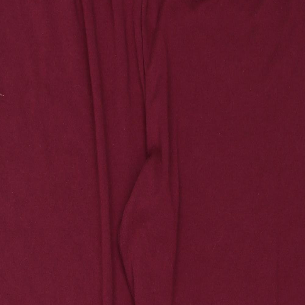 Womens UK Size L Bonmarché Regular Fit  Red Trousers