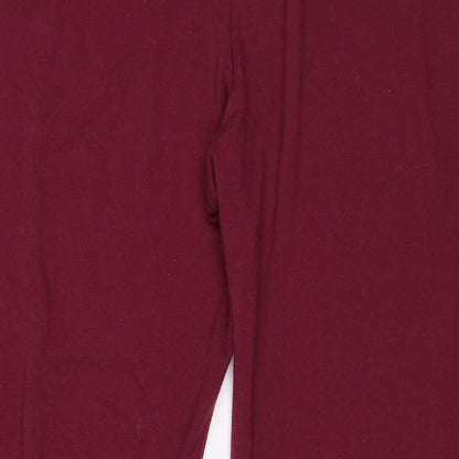 Womens UK Size L Bonmarché Regular Fit  Red Trousers