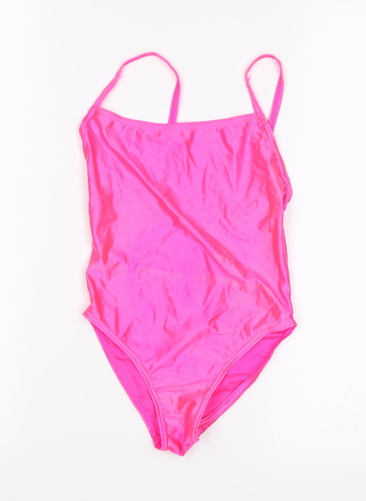 Additional front view of Dance Warehouse women’s pink leotard one-piece, size UK 2