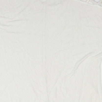 Atmosphere Womens White   Basic T-Shirt Size 12  - Shoulder cut out