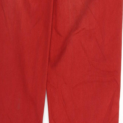 Only Womens Red  Denim Straight Jeans Size 31 in L32 in
