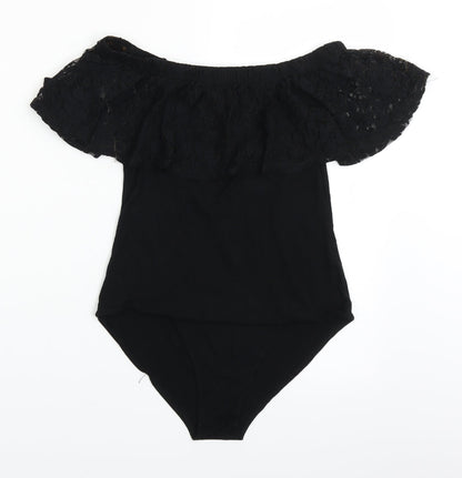 Select Womens Black   Bodysuit One-Piece Size 12