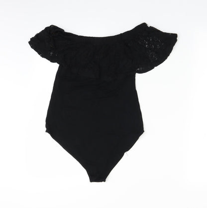 Select Womens Black   Bodysuit One-Piece Size 12