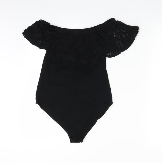 Select Womens Black   Bodysuit One-Piece Size 12