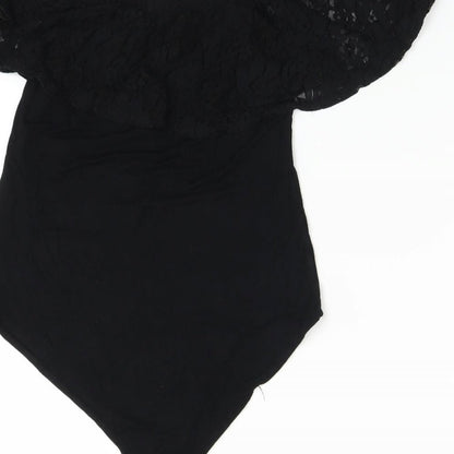 Select Womens Black   Bodysuit One-Piece Size 12