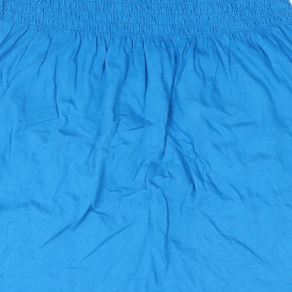 Womens UK Size 14 Atmosphere Blue Basic Blouse