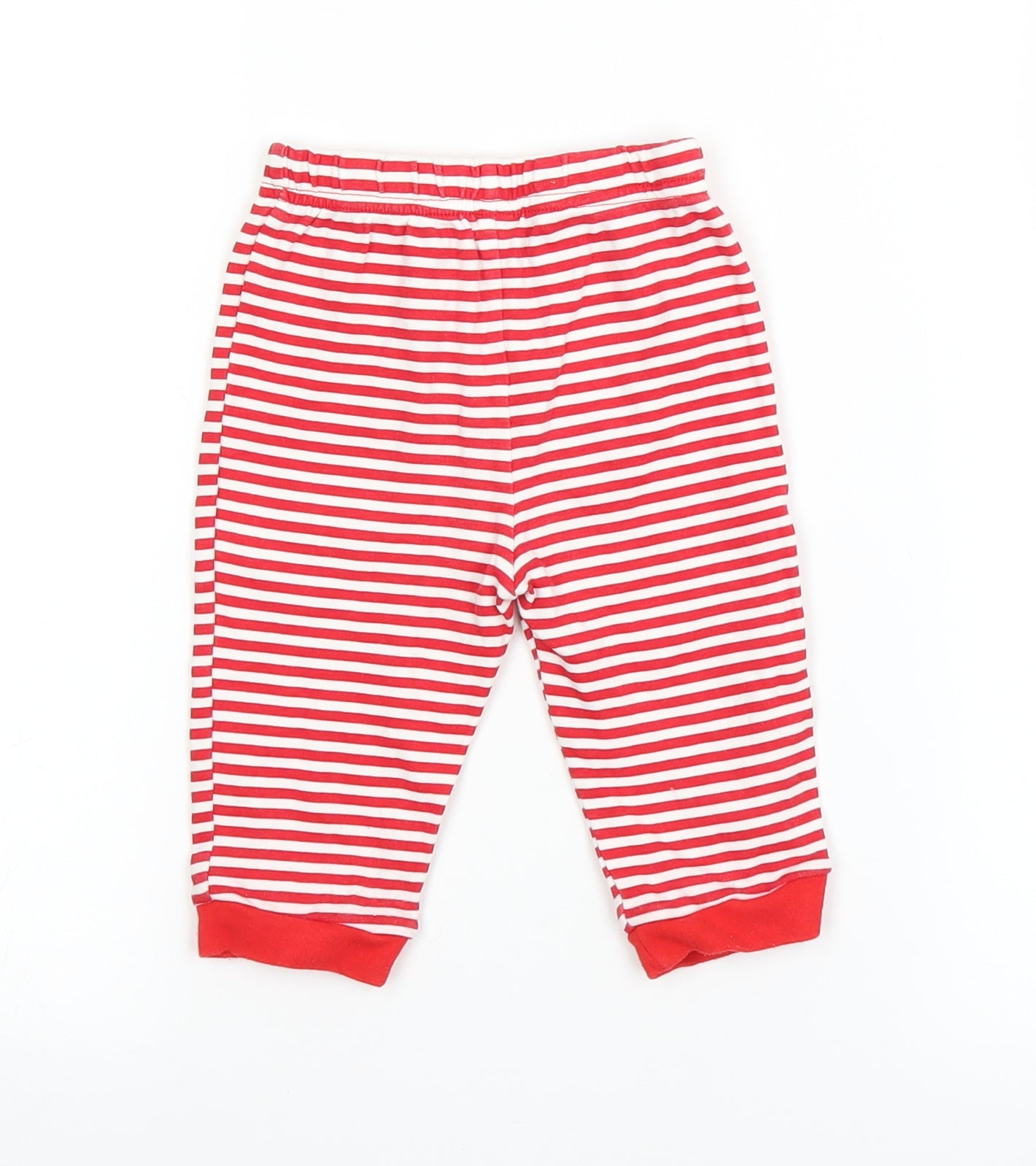 George Baby Red Striped  Capri Trousers Size 6-9 Months