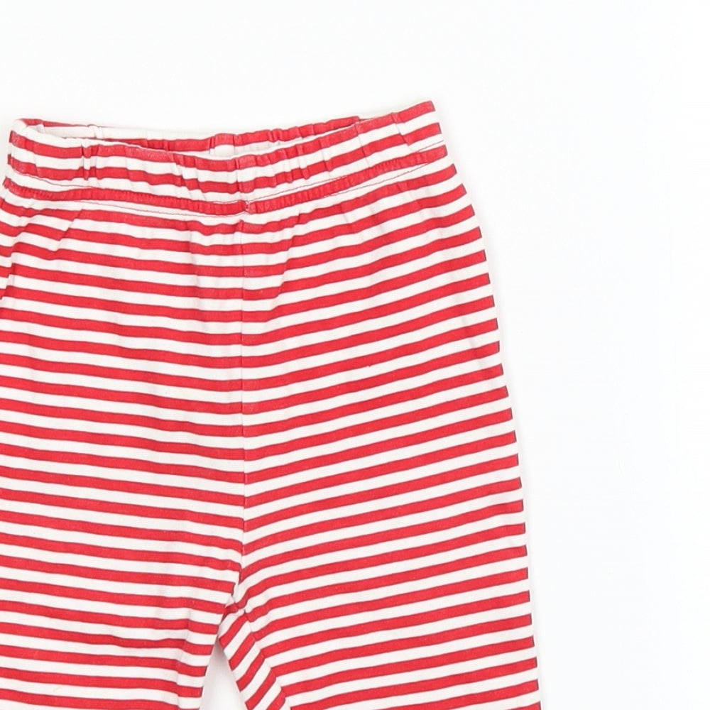 George Baby Red Striped  Capri Trousers Size 6-9 Months