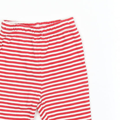 George Baby Red Striped  Capri Trousers Size 6-9 Months