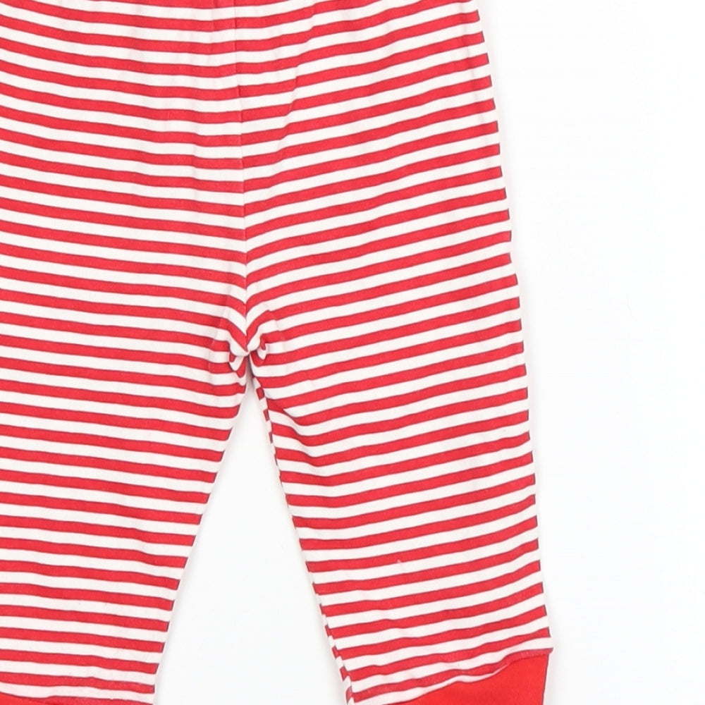 George Baby Red Striped  Capri Trousers Size 6-9 Months