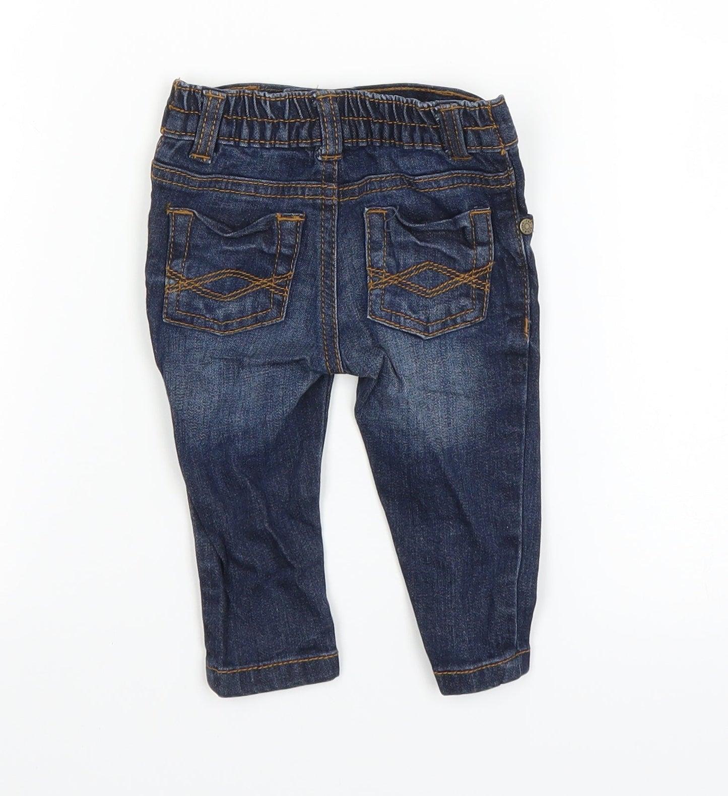 F&F Baby Blue  Denim Capri Trousers Size 0-3 Months