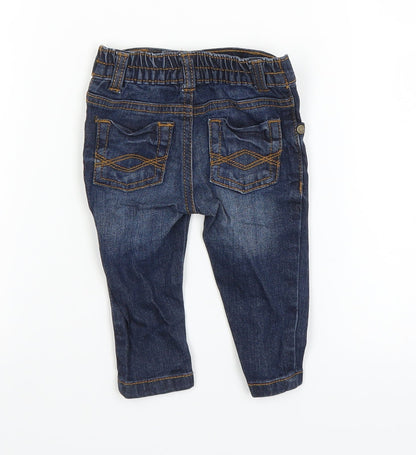 F&F Baby Blue  Denim Capri Trousers Size 0-3 Months