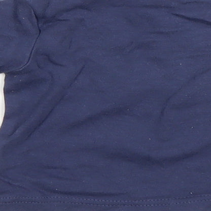 George Baby Blue   Basic T-Shirt Size 0-3 Months  - Winnie the Pooh