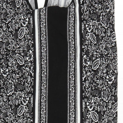 Target Womens Black Floral  Pencil Dress  Size 14