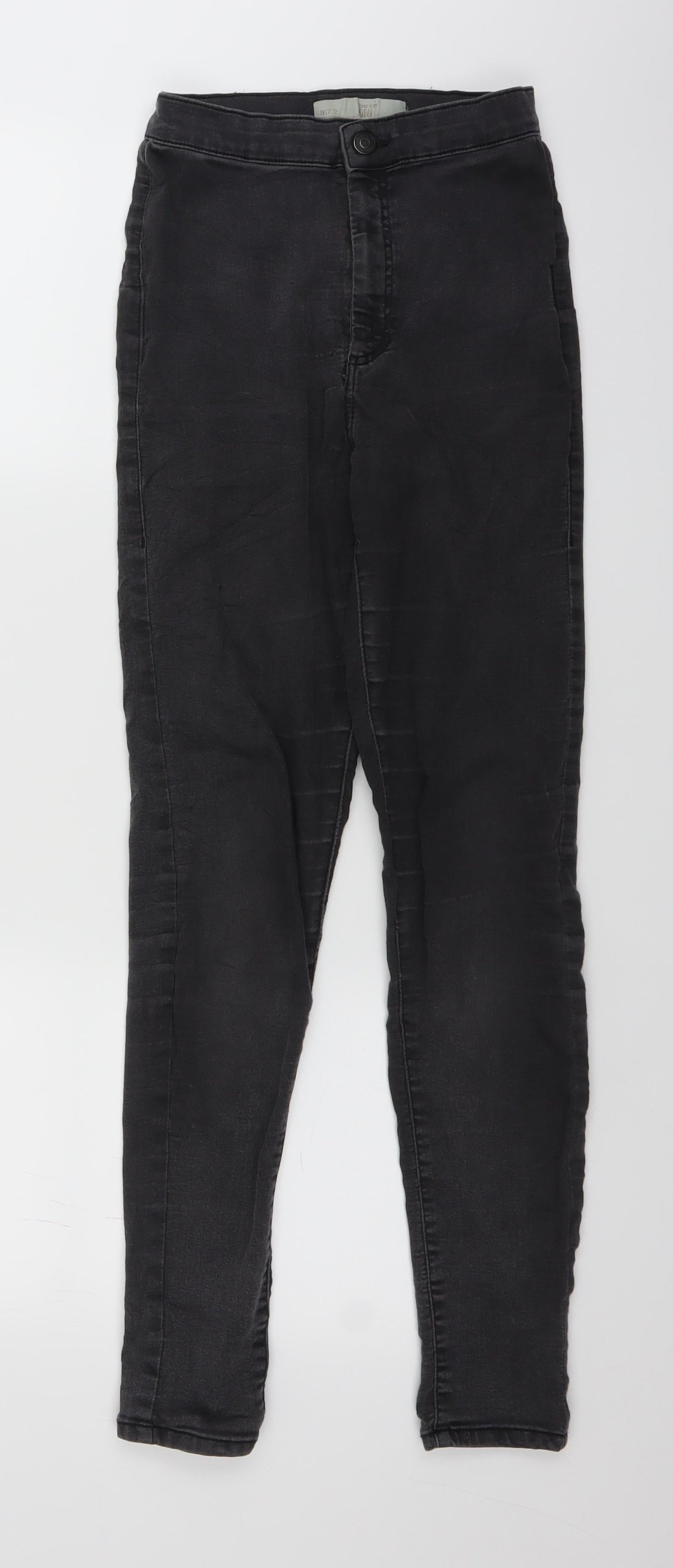 Topshop Womens Grey  Denim Jegging Jeans Size 28 in L27 in