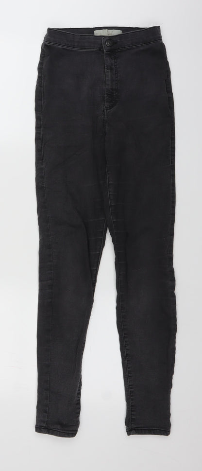 Topshop Womens Grey  Denim Jegging Jeans Size 28 in L27 in